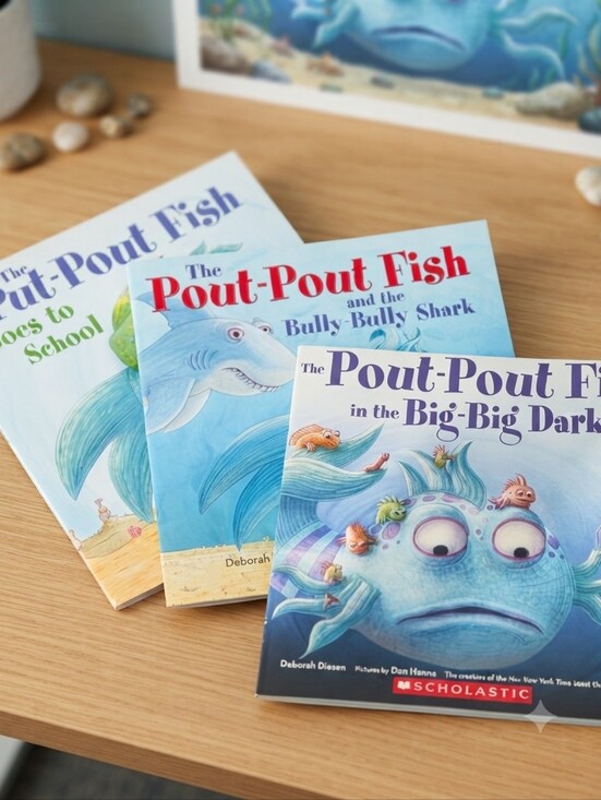 Scholastic Other - Scholastic Paperback NWOT The Pout-Pout Fish Book Trio
